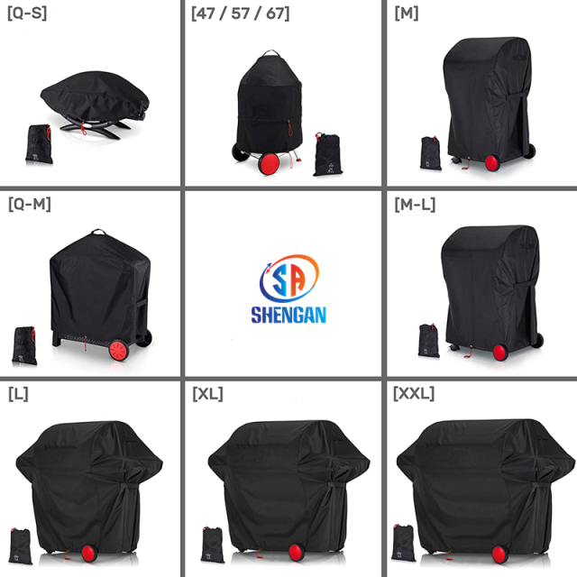 Premium BBQ Grill Cover with Top Handle
