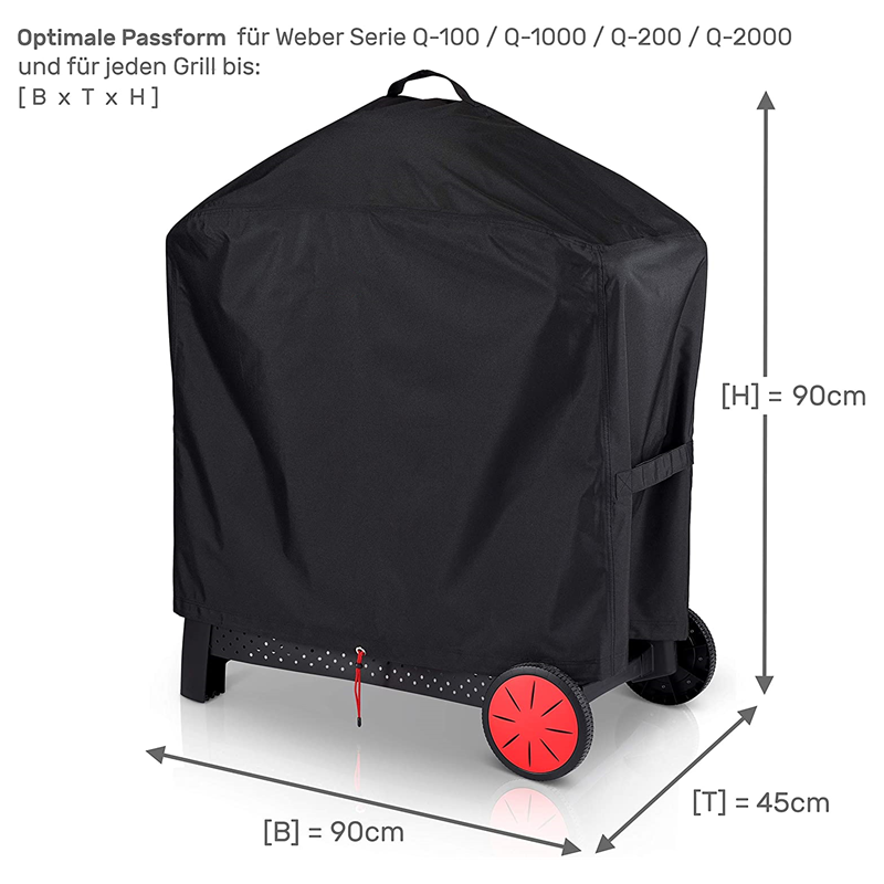 Premium BBQ Grill Cover with Top Handle