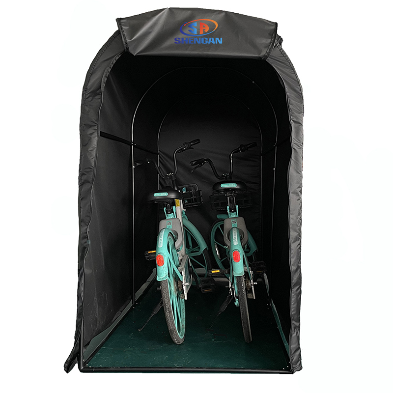 Bike Tent Small Size ,Two Bicycle Garage Shelter High Quality Heavy Duty Waterproof All-Weather proof Black