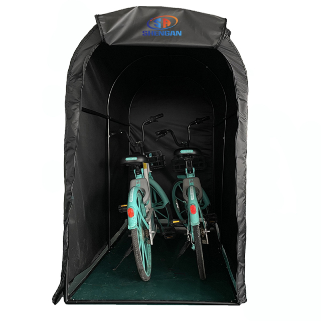 Bike Tent Small Size ,Two Bicycle Garage Shelter High Quality Heavy Duty Waterproof All-Weather proof Black