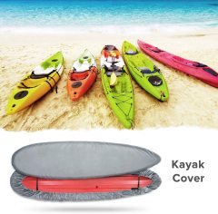 Kayak Cover Canoe Storage Dust Cover Waterproof & UV Protection Cover, Outdoor Fishing Boat Cover