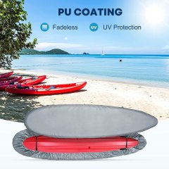 Kayak Cover Canoe Storage Dust Cover Waterproof & UV Protection Cover, Outdoor Fishing Boat Cover