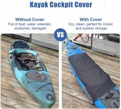 Universal Kayak Cockpit Drape Waterproof Seal Cockpit Cover for Indoor and Outdoor Storage