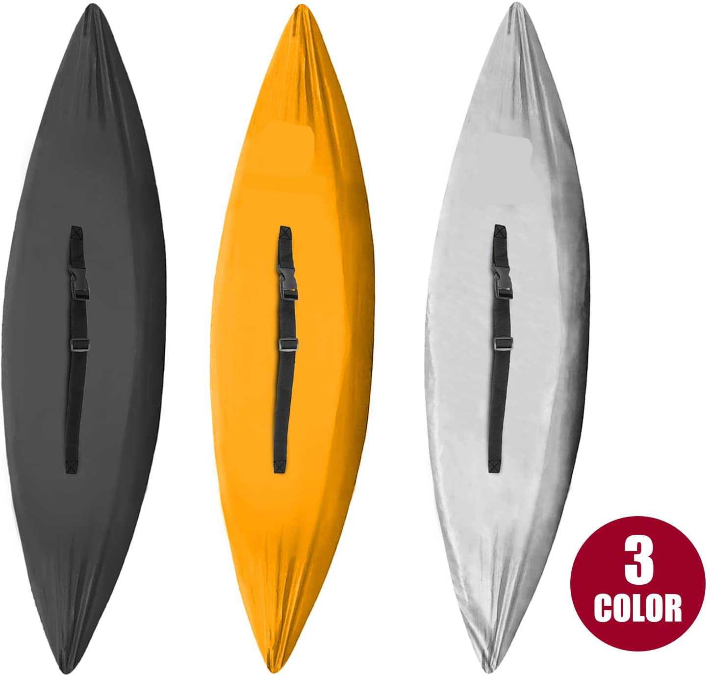 Fits 9ft-18ft 300D Kayak Cover Accessories, Upgraded Thickened Waterproof & UV Protection SUP Paddle Boards Cover for Indoor/Outdoor Storage