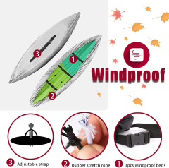 300D Kayak Cover Accessories, Upgraded Thickened Waterproof & UV Protection SUP Paddle Boards Cover for Indoor/Outdoor Storage