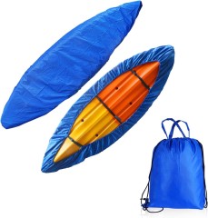 7.8-18ft Waterproof Kayak Canoe Cover-Storage Dust Cover UV Protection Sunblock Shield for Fishing Boat /Kayak / Canoe 7 Sizes Blue