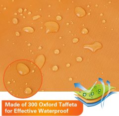 7.8-18ft Waterproof Kayak Canoe Cover-Storage Dust Cover UV Protection Sunblock Shield for Fishing Boat /Kayak / Canoe 7 Sizes Orange