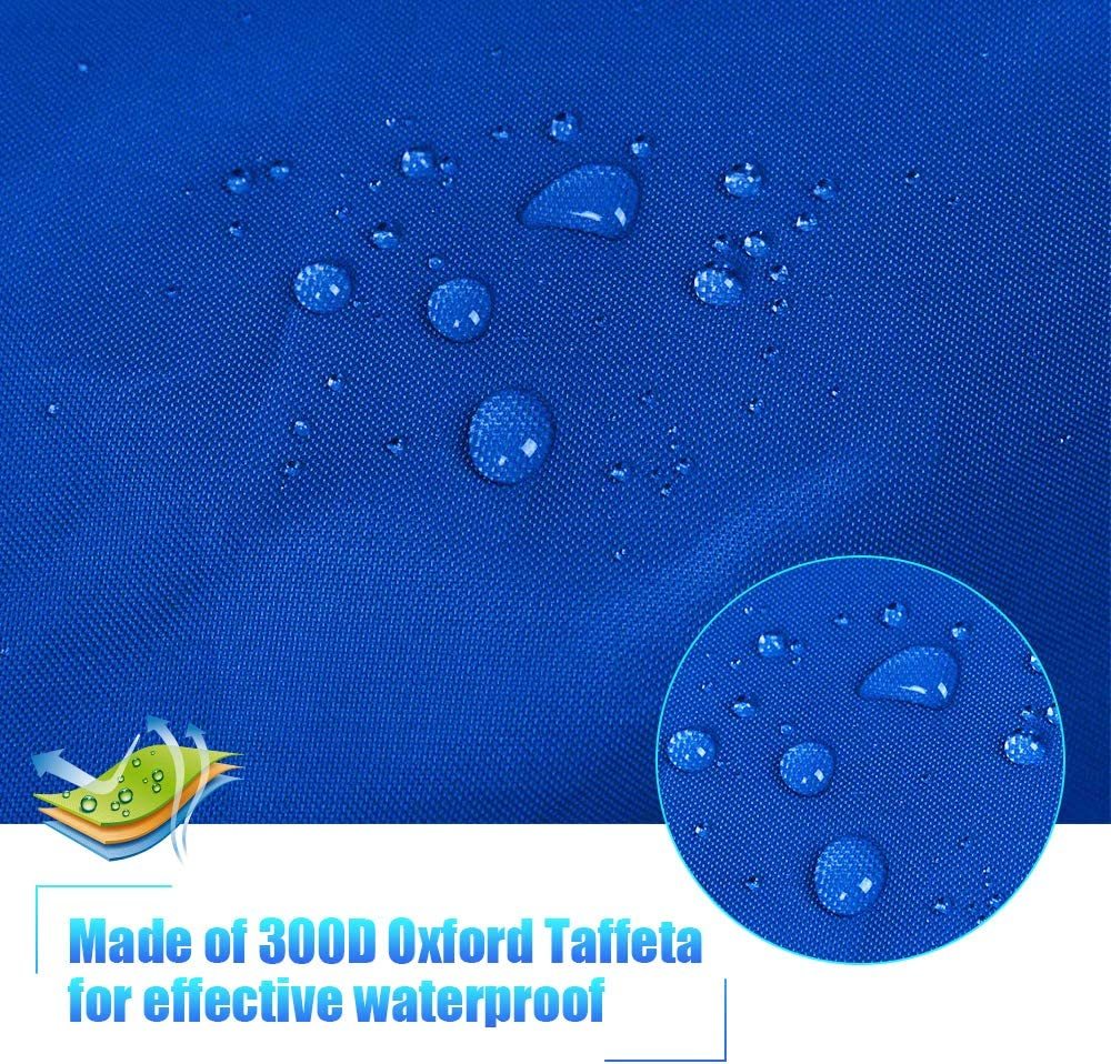 7.8-18ft Waterproof Kayak Canoe Cover-Storage Dust Cover UV Protection Sunblock Shield for Fishing Boat /Kayak / Canoe 7 Sizes Blue