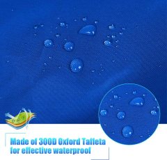 7.8-18ft Waterproof Kayak Canoe Cover-Storage Dust Cover UV Protection Sunblock Shield for Fishing Boat /Kayak / Canoe 7 Sizes Blue