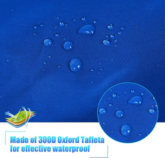 7.8-18ft Waterproof Kayak Canoe Cover-Storage Dust Cover UV Protection Sunblock Shield for Fishing Boat /Kayak / Canoe 7 Sizes Blue