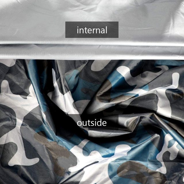 7.8-18ft Waterproof Kayak Canoe Cover-Storage Dust Cover UV Protection Sunblock Shield for Fishing Boat /Kayak / Canoe 7 Sizes Camouflage navy blue