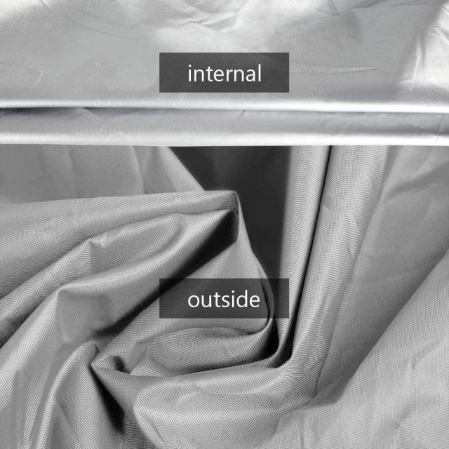 7.8-18ft Waterproof Kayak Canoe Cover-Storage Dust Cover UV Protection Sunblock Shield for Fishing Boat /Kayak / Canoe 7 Sizes Silver