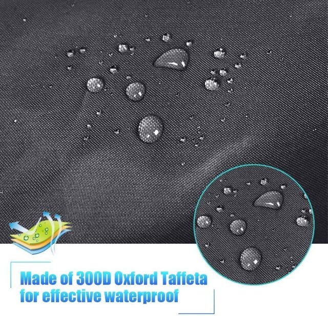 7.8-18ft Waterproof Kayak Canoe Cover-Storage Dust Cover UV Protection Sunblock Shield for Fishing Boat /Kayak / Canoe 7 Sizes Black