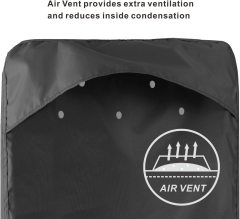 Outboard Motor Cover - Waterproof 600D Heavy Duty Boat Engine Hood Covers - Fit for Motor from 25HP up to 300 HP, Black