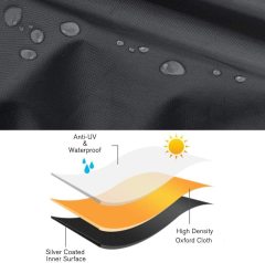 Outboard Motor Cover, Heavy Duty Boat Engine Hood Covers Water Resistant Boat Motor Cover Outboard Engine Cover .Black/Blue