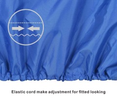 Outboard Motor Cover - Waterproof 600D Heavy Duty Boat Engine Hood Covers - Fit for Motor from 25HP up to 300 HP, Blue