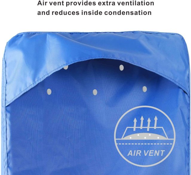 Outboard Motor Cover - Waterproof 600D Heavy Duty Boat Engine Hood Covers - Fit for Motor from 25HP up to 300 HP, Blue