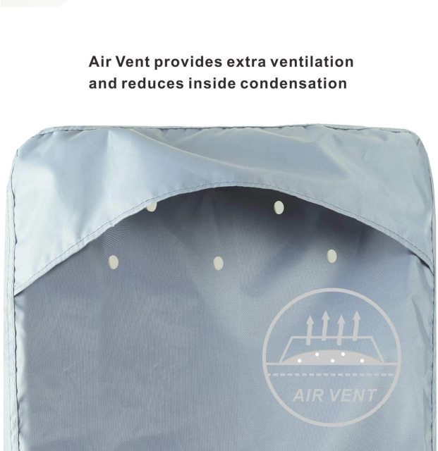 Outboard Motor Cover - Waterproof 600D Heavy Duty Boat Engine Hood Covers - Fit for Motor from 25HP up to 300 HP, Grey