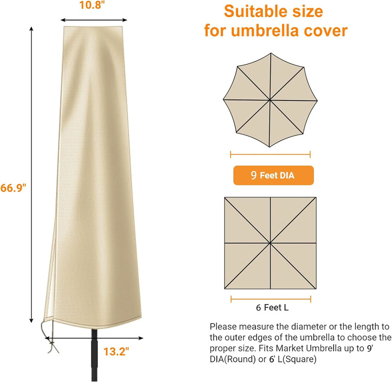 Patio Sunshade Umbrella Cover