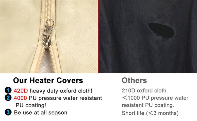 Heavy Duty Water Resistant Patio Heater Cover