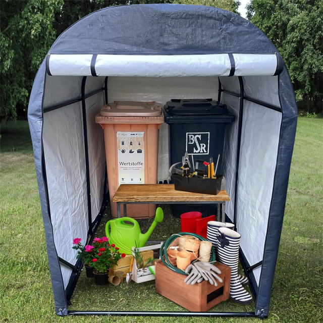 Canopy Shelter with Roll-up Zipper Door for Bike Motorcycle