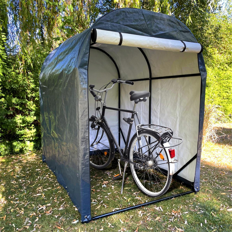 Canopy Shelter with Roll-up Zipper Door for Bike Motorcycle
