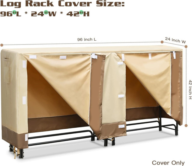 600d Oxford Fabric Firewood Log Rack Cover