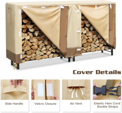 600d Oxford Fabric Firewood Log Rack Cover