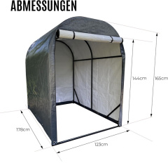 Canopy Shelter with Roll-up Zipper Door for Bike Motorcycle