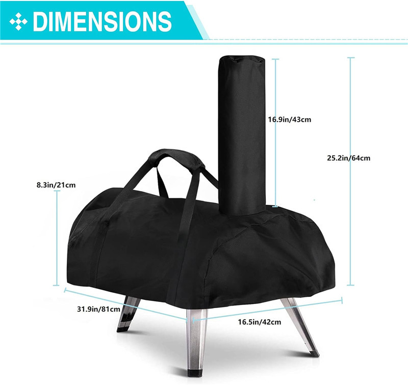 Oxford Fabric Pizza Oven Grill Cover