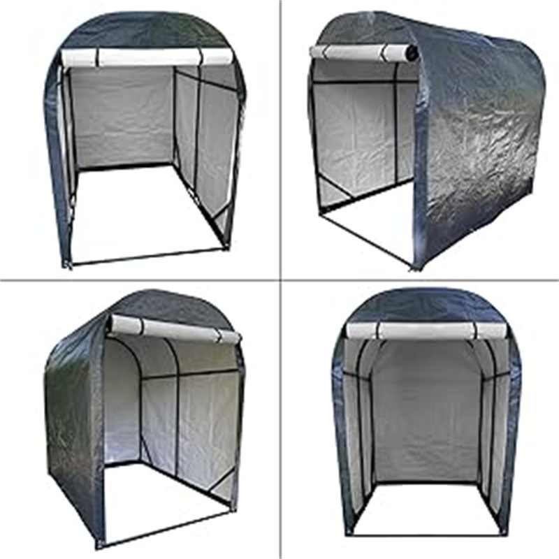 Canopy Shelter with Roll-up Zipper Door for Bike Motorcycle