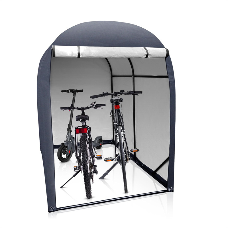 Canopy Shelter with Roll-up Zipper Door for Bike Motorcycle