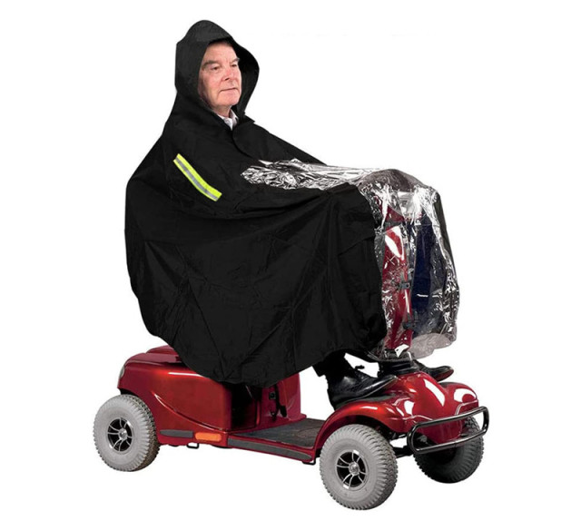 Full Protection Rain Poncho For Mobility Scooter