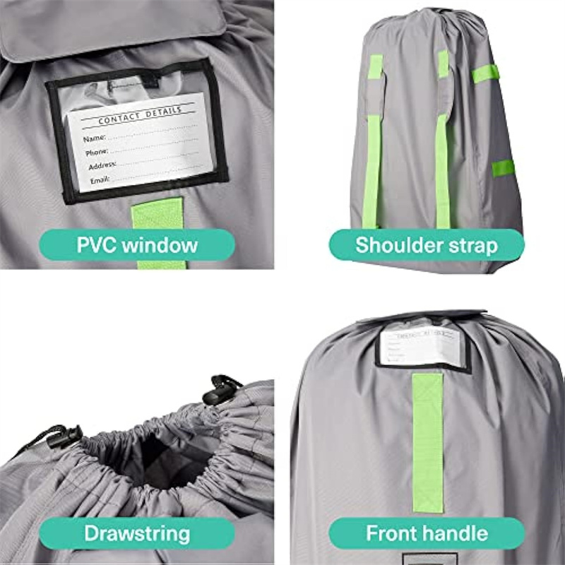 120 x 60cm Extra Large Pram Airplane Pushchair Car Seat Gate Check Waterproof Travel Bag