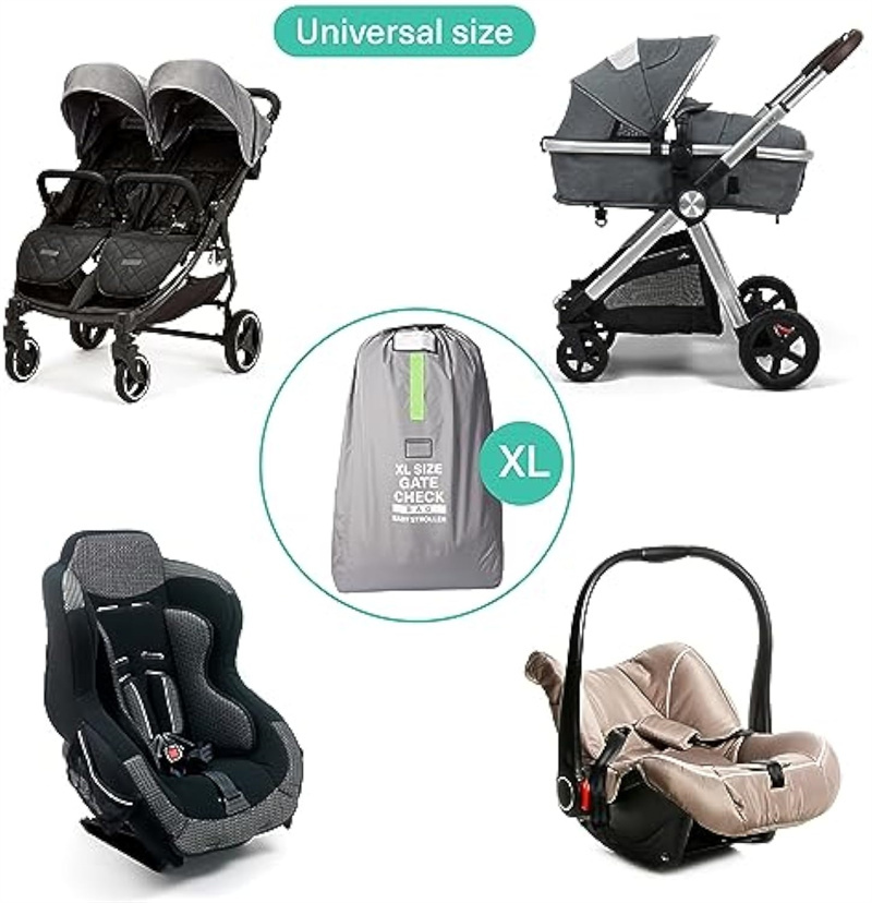 120 x 60cm Extra Large Pram Airplane Pushchair Car Seat Gate Check Waterproof Travel Bag