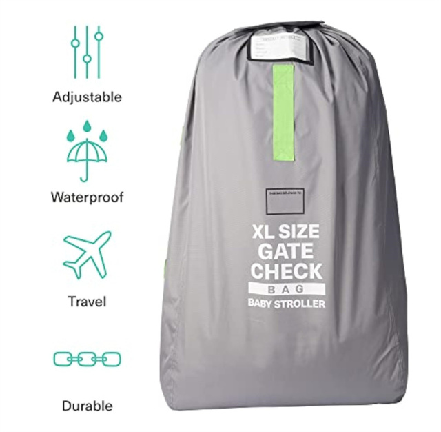 120 x 60cm Extra Large Pram Airplane Pushchair Car Seat Gate Check Waterproof Travel Bag
