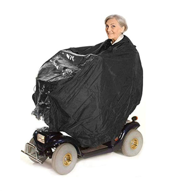 Full Body Mobility Scooter Hooded Poncho Cover