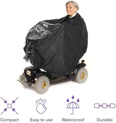 Full Body Mobility Scooter Hooded Poncho Cover