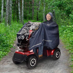 Full Body Mobility Scooter Hooded Poncho Cover