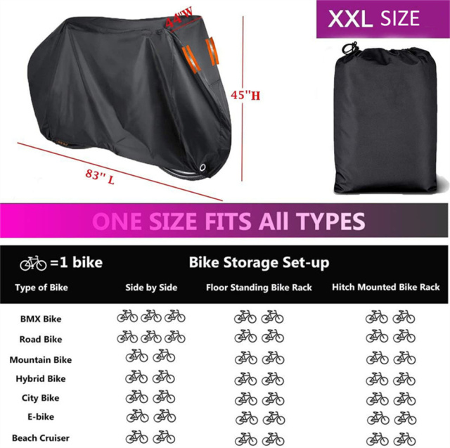 Outdoor XL XXL Bike Storage Covers