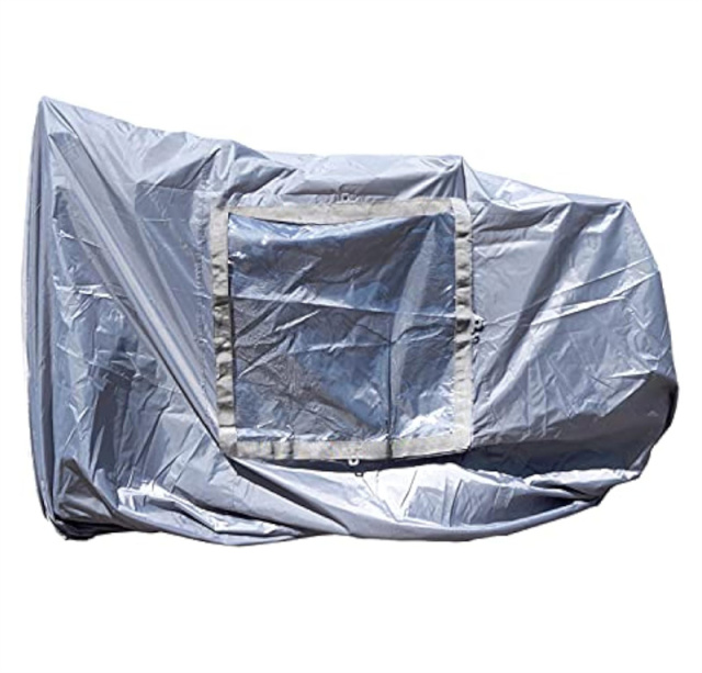 Silvery Bicycle Protective Cover For 2 Bicycles