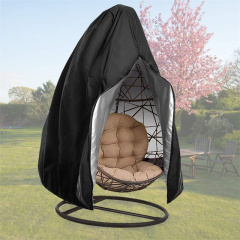 Durable Patio Hanging Chair Cover Waterproof Heavy Duty Wicker Egg Swing Chair Covers with Zipper