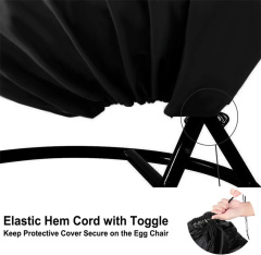 Durable Patio Hanging Chair Cover Waterproof Heavy Duty Wicker Egg Swing Chair Covers with Zipper
