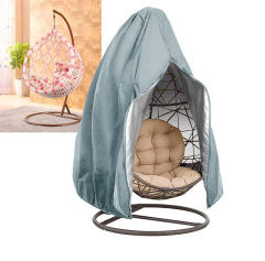 Durable Patio Hanging Chair Cover Waterproof Heavy Duty Wicker Egg Swing Chair Covers with Zipper