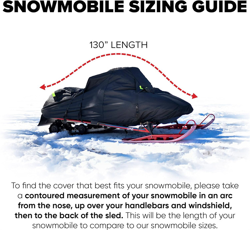Snowmobile Storage Cover Fits up to 115''-145'' Inch Long