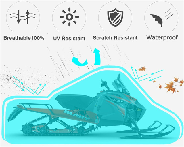 Heavy Duty Trailerable Snow Machine Snowmobile Cover