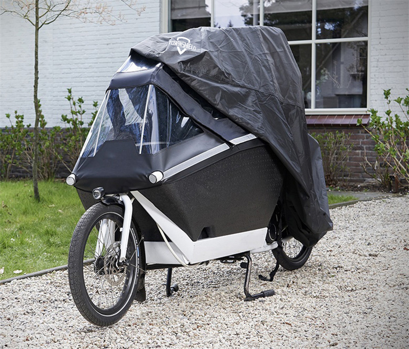 Cargo Bicycle With Rain Tent Cover