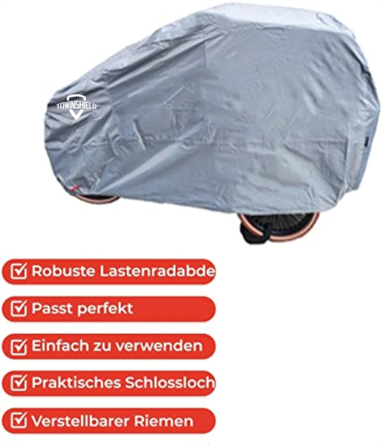 Three Wheels With Rain Tent Cargo Bicycle Cover