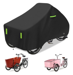 Three Wheels Carrying Kids Cargo Bicycle Cover