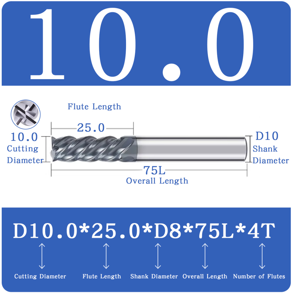 涂层钨钢平铣刀